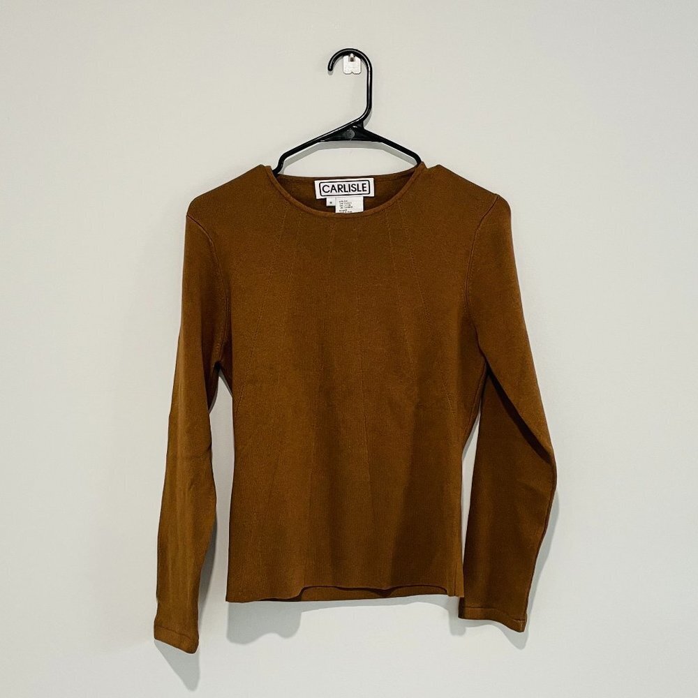 Carlisle Brown Sweater Size M